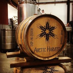 photo @akgrownspirits a whisky barrel on a stand
