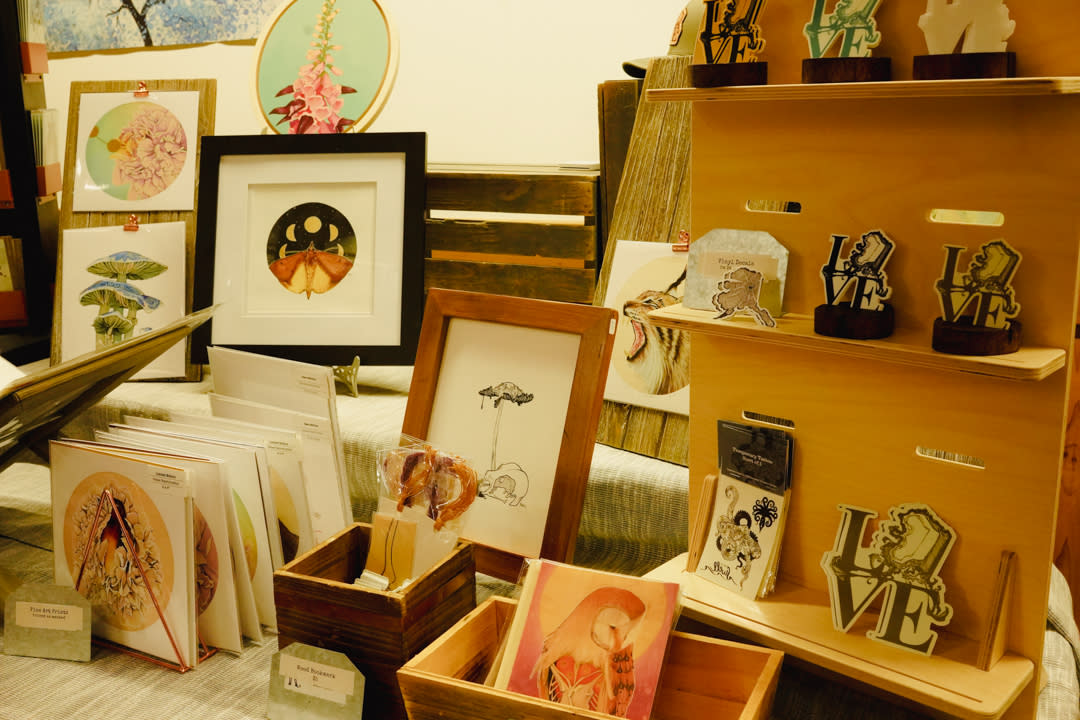 Art for sale at bazaar