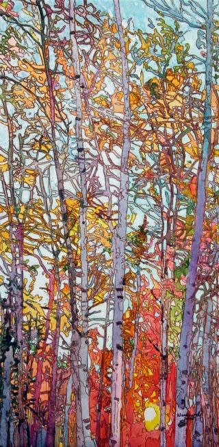 Tree Painting by Fairbanks Artist Kess Woodward